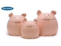 Del Rey 3-pc. This Lil' Piggy Canister Set Del Rey 3-pc. This Lil' Piggy Canister Set