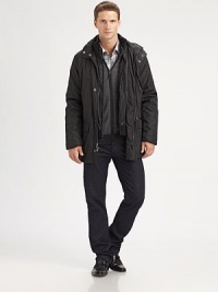 This remarkable car coat design will leave in pursuit of stormy weather, structured with an attached inset for maximum protection, in addition to snap-button and double-front zip closures.Zip frontSnap button placketChest slash, waist flap pocketsAbout 31 from shoulder to hemPolyesterMachine washImported This remarkable car coat design will leave in pursuit of stormy weather, structured with an attached inset for maximum protection, in addition to snap-button and double-front zip closures.Zip frontSnap button placketChest slash, waist flap pocketsAbout 31 from shoulder to hemPolyesterMachine washImported
