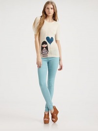 The skinniest jeans imaginable with a second-skin, legging fit in a stretchy blend of tencel and cotton.Waistband with belt loops and button closeZip flyFront scoop pockets and coin pocket with rivets/li> Back patch pocketsSkinny fit from waist to ankleRise, about 8Inseam, about 3170% tencel/28% cotton/2% elastaneDry cleanModel shown is 5'9½ (176cm) wearing US size 4. The skinniest jeans imaginable with a second-skin, legging fit in a stretchy blend of tencel and cotton.Waistband with belt loops and button closeZip flyFront scoop pockets and coin pocket with rivets/li> Back patch pocketsSkinny fit from waist to ankleRise, about 8Inseam, about 3170% tencel/28% cotton/2% elastaneDry cleanModel shown is 5'9½ (176cm) wearing US size 4.