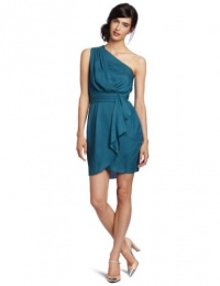 BCBGeneration Women's Pleat Flounce Dress, Deep Aqua, 4 BCBGeneration Women's Pleat Flounce Dress, Deep Aqua, 4