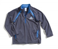 adidas Boys 2-7 Tech Trainer Long Sleeve Pullover, Grey/Blue, 7X adidas Boys 2-7 Tech Trainer Long Sleeve Pullover, Grey/Blue, 7X