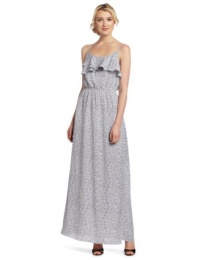 BCBGeneration Women's Maxi Flounce Dress, White Combo, Medium BCBGeneration Women's Maxi Flounce Dress, White Combo, Medium