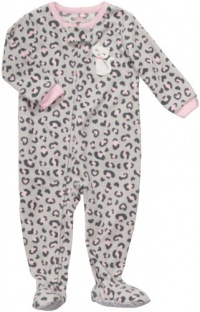 Carter's Girls Leopard Kitty Fleece Footed Blanket Sleeper Pajamas (2T) Carter's Girls Leopard Kitty Fleece Footed Blanket Sleeper Pajamas (2T)