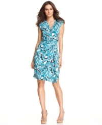 Stand out this spring in a brightly bold MICHAEL Michael Kors printed dress -- perfect for a day-to-night look! Stand out this spring in a brightly bold MICHAEL Michael Kors printed dress -- perfect for a day-to-night look!