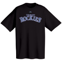 Colorado Rockies Official Wordmark Short Sleeve T-Shirt, Black Colorado Rockies Official Wordmark Short Sleeve T-Shirt, Black