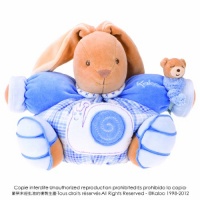 Kaloo Chubby Rabbit and Toy, Large, Blue Kaloo Chubby Rabbit and Toy, Large, Blue
