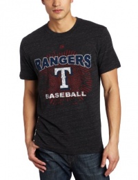 MLB Texas Rangers Electric Atmosphere Short Sleeve Crew Neck Melange Tee Men's MLB Texas Rangers Electric Atmosphere Short Sleeve Crew Neck Melange Tee Men's