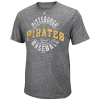 MLB Pittsburgh Pirates The Big Time T-Shirt, Black Heather MLB Pittsburgh Pirates The Big Time T-Shirt, Black Heather