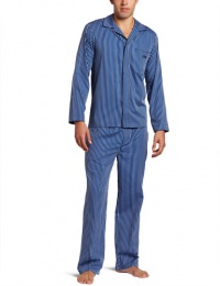 HUGO BOSS Men's Sleepwear Woven Navy PJ Set HUGO BOSS Men's Sleepwear Woven Navy PJ Set