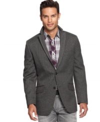 Smarten up your style with this sharp blazer from INC International Concepts.