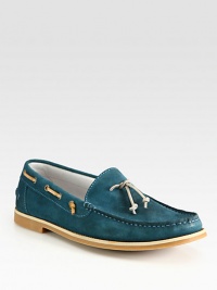 A signature style, crafted in smooth suede with contrasting elements for a refreshingly modern update.Suede upperLeather liningPadded insoleRubber soleImported A signature style, crafted in smooth suede with contrasting elements for a refreshingly modern update.Suede upperLeather liningPadded insoleRubber soleImported