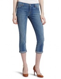 7 For All Mankind Women's The Skinny Crop And Roll Jean in Distressed Azul, Distressed Azul, 32 7 For All Mankind Women's The Skinny Crop And Roll Jean in Distressed Azul, Distressed Azul, 32