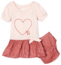 Roxy Kids Baby-girls Infant Sunset Two Fer Dress, Heathered Pink, 24 Months Roxy Kids Baby-girls Infant Sunset Two Fer Dress, Heathered Pink, 24 Months