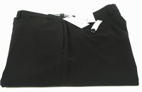 Calvin Klein Mens Flat Front Solid Black Wool Dress Pants Calvin Klein Mens Flat Front Solid Black Wool Dress Pants