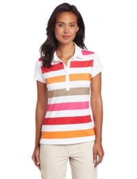 Adidas Golf Women's Climacool Rugby Stripe Polo Adidas Golf Women's Climacool Rugby Stripe Polo