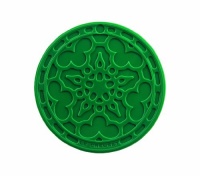 Le Creuset Silicone Set of 4 French Coasters, Fennel Le Creuset Silicone Set of 4 French Coasters, Fennel