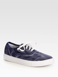 Step into the comfort zone time after time with these washed canvas trainers, that are sure to add an instant pop to your casual wardrobe.Canvas upperLeather liningPadded insoleRubber soleImported Step into the comfort zone time after time with these washed canvas trainers, that are sure to add an instant pop to your casual wardrobe.Canvas upperLeather liningPadded insoleRubber soleImported