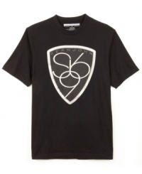 A cool Sean John logo graces the front of this comfortable and casual tee. A cool Sean John logo graces the front of this comfortable and casual tee.