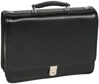 McKleinUSA RIVER NORTH 43555 Black Triple Compartment Briefcase McKleinUSA RIVER NORTH 43555 Black Triple Compartment Briefcase