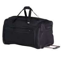 Delsey Luggage Helium Superlite Lightweight 2 Wheel Rolling Duffel, Black, 28 Inch Delsey Luggage Helium Superlite Lightweight 2 Wheel Rolling Duffel, Black, 28 Inch