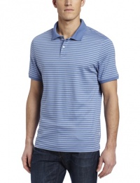 Calvin Klein Sportswear Men's Short Sleeve Liquid Small Stripe Polo Calvin Klein Sportswear Men's Short Sleeve Liquid Small Stripe Polo