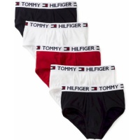 Tommy Hilfiger Men's 5-Pk Underwear Classic 100% Cotton Assorted 8099 Briefs Tommy Hilfiger Men's 5-Pk Underwear Classic 100% Cotton Assorted 8099 Briefs