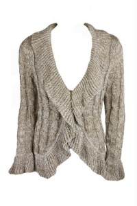 INC International Concepts Womens Marled Ruffle Sweater INC International Concepts Womens Marled Ruffle Sweater