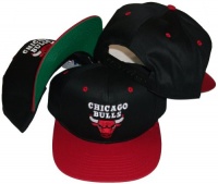 Chicago Bulls Black/Red Two Tone Snapback Adjustable Pl Chicago Bulls Black/Red Two Tone Snapback Adjustable Pl
