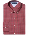 Classic plaid adds timeless appeal to any outfit with this dress shirt from Tommy Hilfiger.