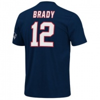 NFL Mens New England Patriots Tom Brady The Eligible Receiver Athletic Navy Short Sleeve Basic Crew Neck Tee NFL Mens New England Patriots Tom Brady The Eligible Receiver Athletic Navy Short Sleeve Basic Crew Neck Tee