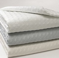 Hudson Park Cross Diamond Quilted Queen Coverlet