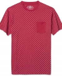 A cool all over skull print gives this American Rag tee a unique style. A cool all over skull print gives this American Rag tee a unique style.