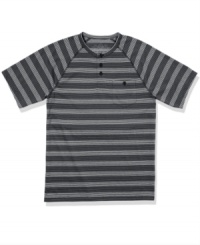 Visual learning. Teach them what style is all about with this striped henley t-shirt from American Rag. Visual learning. Teach them what style is all about with this striped henley t-shirt from American Rag.