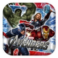 The Avengers Party 7 Square Paper Cake/Dessert Plates (8 ct) The Avengers Party 7 Square Paper Cake/Dessert Plates (8 ct)