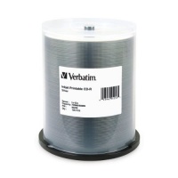 Verbatim 95256 700 MB 52x 80 Minute Silver Inkjet Printable Recordable Disc CD-R, 100-Disc Spindle Verbatim 95256 700 MB 52x 80 Minute Silver Inkjet Printable Recordable Disc CD-R, 100-Disc Spindle