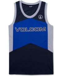 You'll be armed with style in this sleek Volcom tank. You'll be armed with style in this sleek Volcom tank.