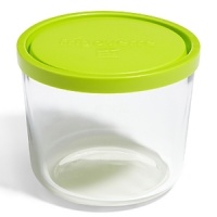 Versatile, multipurpose food storage containers that can go straight from the refrigerator or freezer to the oven for reheating. Max oven temperature 320 F. Remove lid when in oven or microwave.