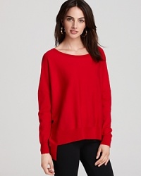 A alluring ballet neck accents an asymmetrical Eileen Fisher top for an effortless balance between elegance and edge. A alluring ballet neck accents an asymmetrical Eileen Fisher top for an effortless balance between elegance and edge.