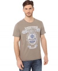 Make your mark. Develop your brand with the crisp cool of this graphic t-shirt from Buffalo David Bitton. Make your mark. Develop your brand with the crisp cool of this graphic t-shirt from Buffalo David Bitton.