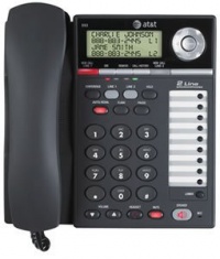 AT&T 993 2-Line Phone w/Caller ID Charcoal AT&T 993 2-Line Phone w/Caller ID Charcoal