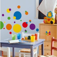 RoomMates RMK1248SCS Just Dots Primary Colors Peel & Stick Wall Decals RoomMates RMK1248SCS Just Dots Primary Colors Peel & Stick Wall Decals