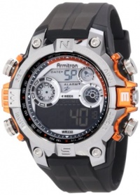 Armitron Men's 40/8251ORG Round Metalized Orange Accented Digital Sport Watch Armitron Men's 40/8251ORG Round Metalized Orange Accented Digital Sport Watch