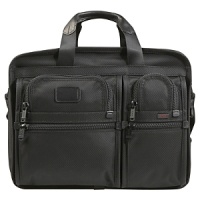 This larger laptop case has a lot going for it: an expandable main compartment, numerous organizer pockets inside and out, and a cushioned computer compartment. This larger laptop case has a lot going for it: an expandable main compartment, numerous organizer pockets inside and out, and a cushioned computer compartment.