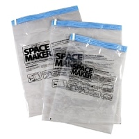Easy-to-use compression bags increase your packing space by 70%. Simply fill them with clothes, squeeze the air out and cap the bag. Easy-to-use compression bags increase your packing space by 70%. Simply fill them with clothes, squeeze the air out and cap the bag.