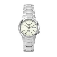 Seiko Men's SNKA01K1 Seiko 5 Automatic White Dial Stainless Steel Watch Seiko Men's SNKA01K1 Seiko 5 Automatic White Dial Stainless Steel Watch