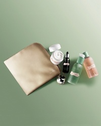 This elegant, travel-size regimen of radiance boosters is the first step toward a fresher, more flawless complexion. Together these treatments help improve brightness, tone and clarity for an utterly luminous look. This elegant, travel-size regimen of radiance boosters is the first step toward a fresher, more flawless complexion. Together these treatments help improve brightness, tone and clarity for an utterly luminous look.