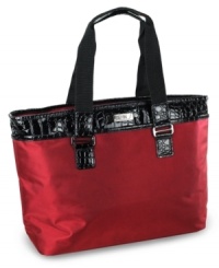 All for a day's work! This convenient companion fits all of your day-to-day must-haves within hand's reach, so you're always prepared & in style. A roomy fully-lined interior features a tech-savvy design with padded iPad pocket, iPhone pocket and multiple zipper & open organizer pockets. All for a day's work! This convenient companion fits all of your day-to-day must-haves within hand's reach, so you're always prepared & in style. A roomy fully-lined interior features a tech-savvy design with padded iPad pocket, iPhone pocket and multiple zipper & open organizer pockets.