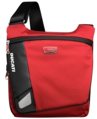 In a race of its own-Tumi and Ducati partner to change the face of travel with this sleek and innovative design. Life on the fast track demands sophisticated, innovative and bold solutions, which this everyday essential tote puts on the map. Your best companion for braving new cities, this crossbody messenger has space for all of your electronic must-haves and so much more. 5-year warranty. In a race of its own-Tumi and Ducati partner to change the face of travel with this sleek and innovative design. Life on the fast track demands sophisticated, innovative and bold solutions, which this everyday essential tote puts on the map. Your best companion for braving new cities, this crossbody messenger has space for all of your electronic must-haves and so much more. 5-year warranty.
