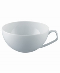 Simply smooth and modern in crisp white porcelain, the TAC 02 teacup offers a timeless balance of form and function. With a unique geometric handle. Simply smooth and modern in crisp white porcelain, the TAC 02 teacup offers a timeless balance of form and function. With a unique geometric handle.