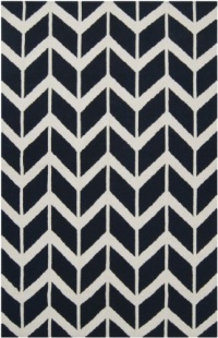 Area Rug 5x8 Rectangle Contemporary Federal Blue-Winter White Color - Surya Fallon Rug from RugPal Area Rug 5x8 Rectangle Contemporary Federal Blue-Winter White Color - Surya Fallon Rug from RugPal